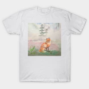 fox watercolor T-Shirt